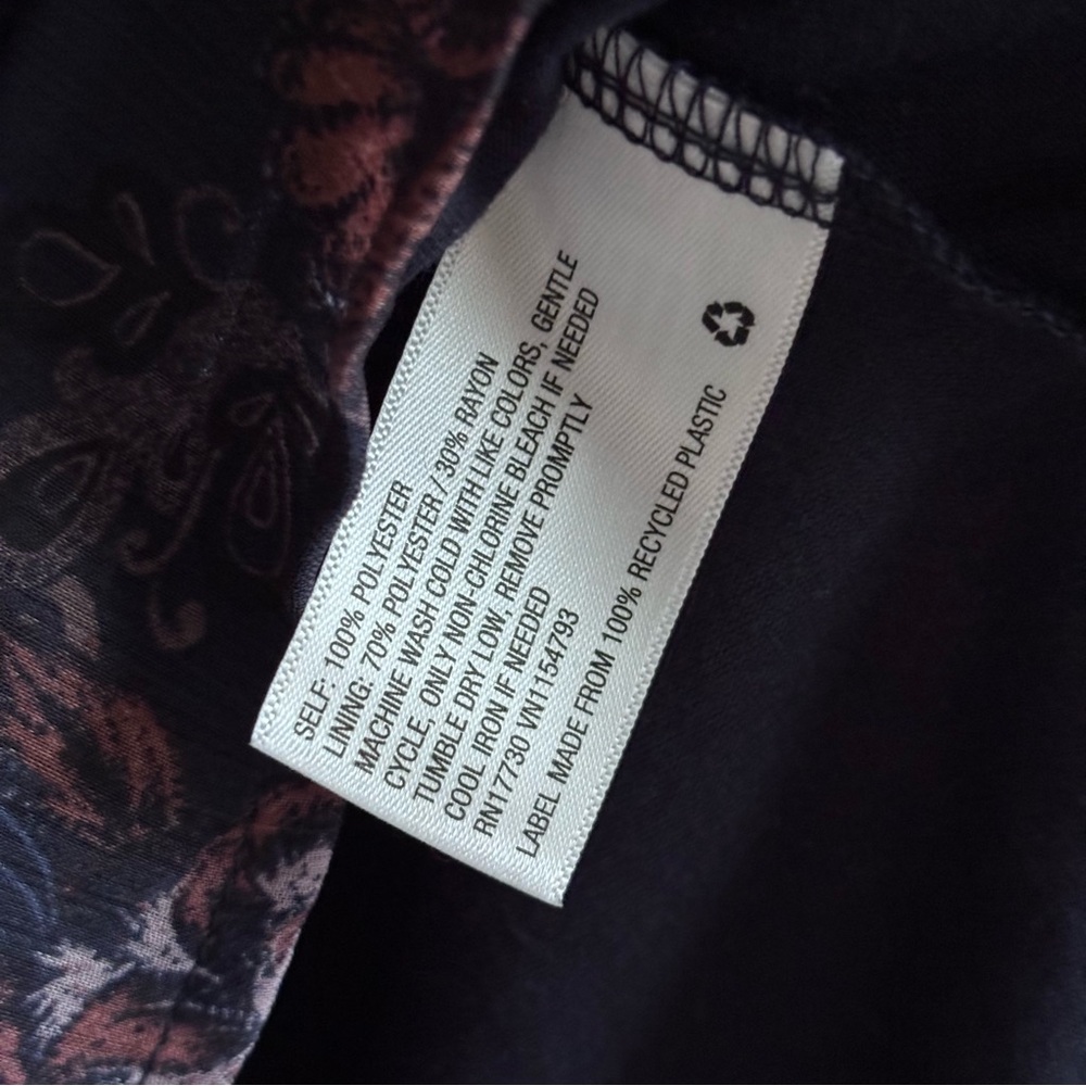 Knox Rose Floral Peasant Blouse Small Boho Cottagecore Sheer Balloon Sleeve Top - Picture 9 of 9